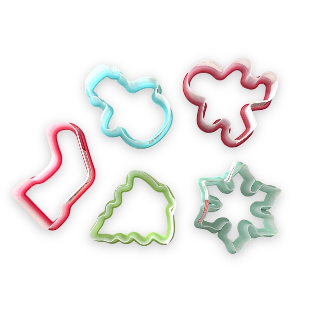 Holiday Home Snowman Stocking Tree Snowflake Gingerbread Man Cookie Cutter Set - Picture 4 of 8